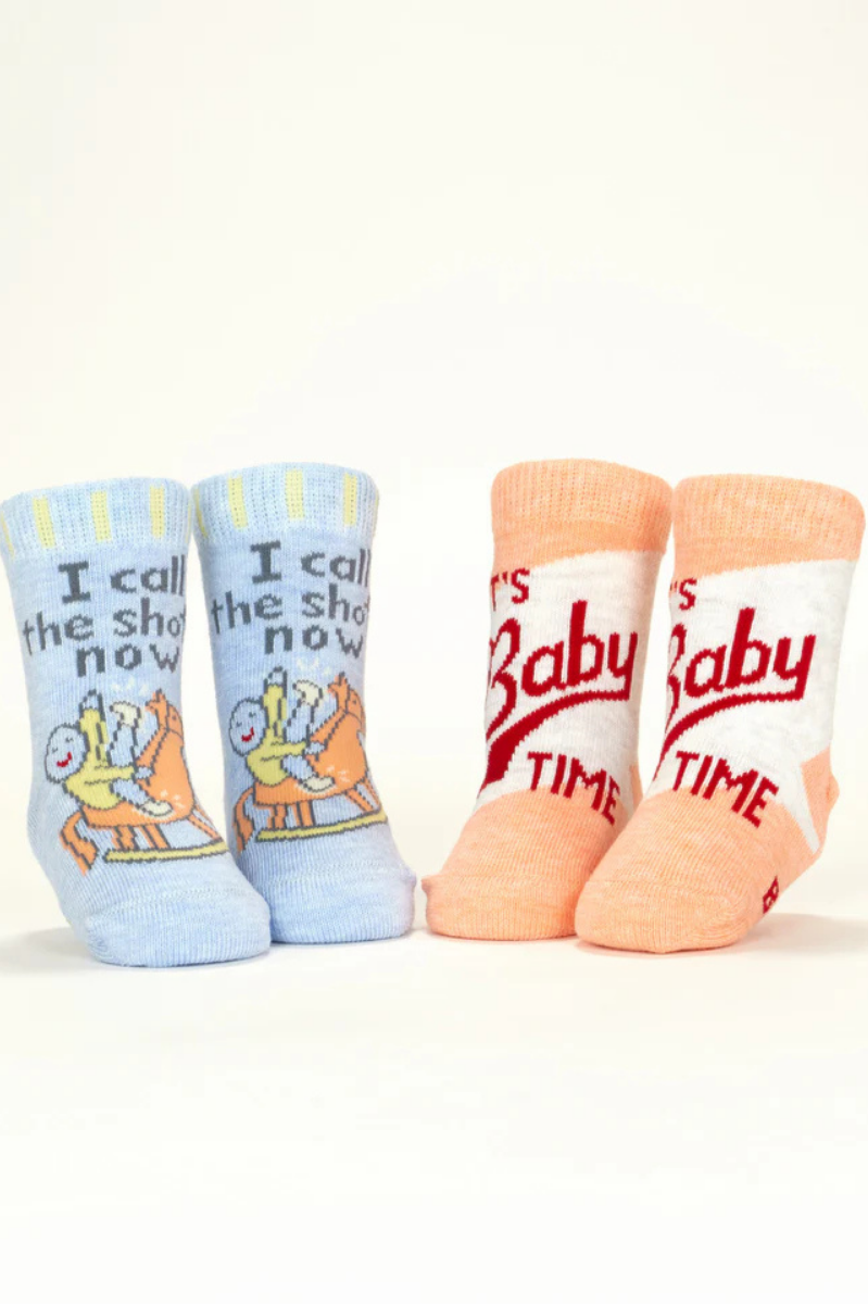 I Call The Shots Now/ It's Baby Time Baby Socks