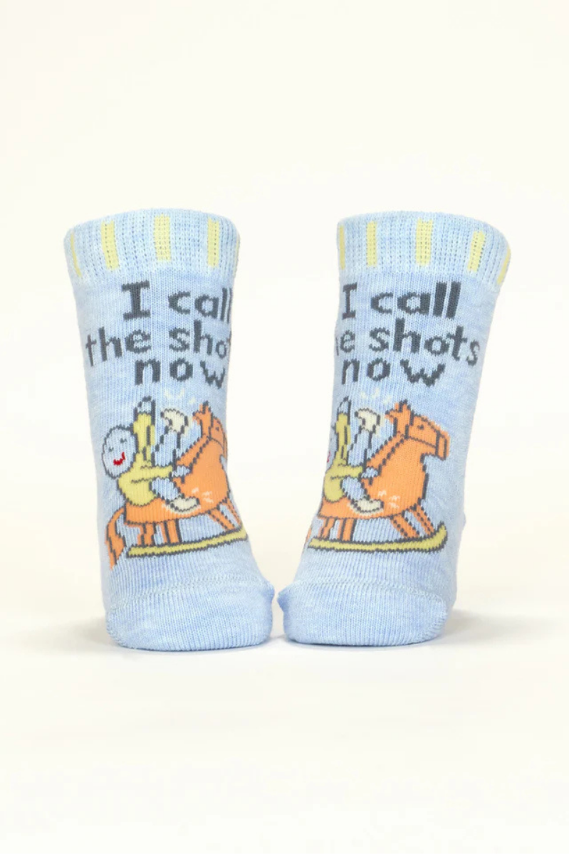 I Call The Shots Now/ It's Baby Time Baby Socks