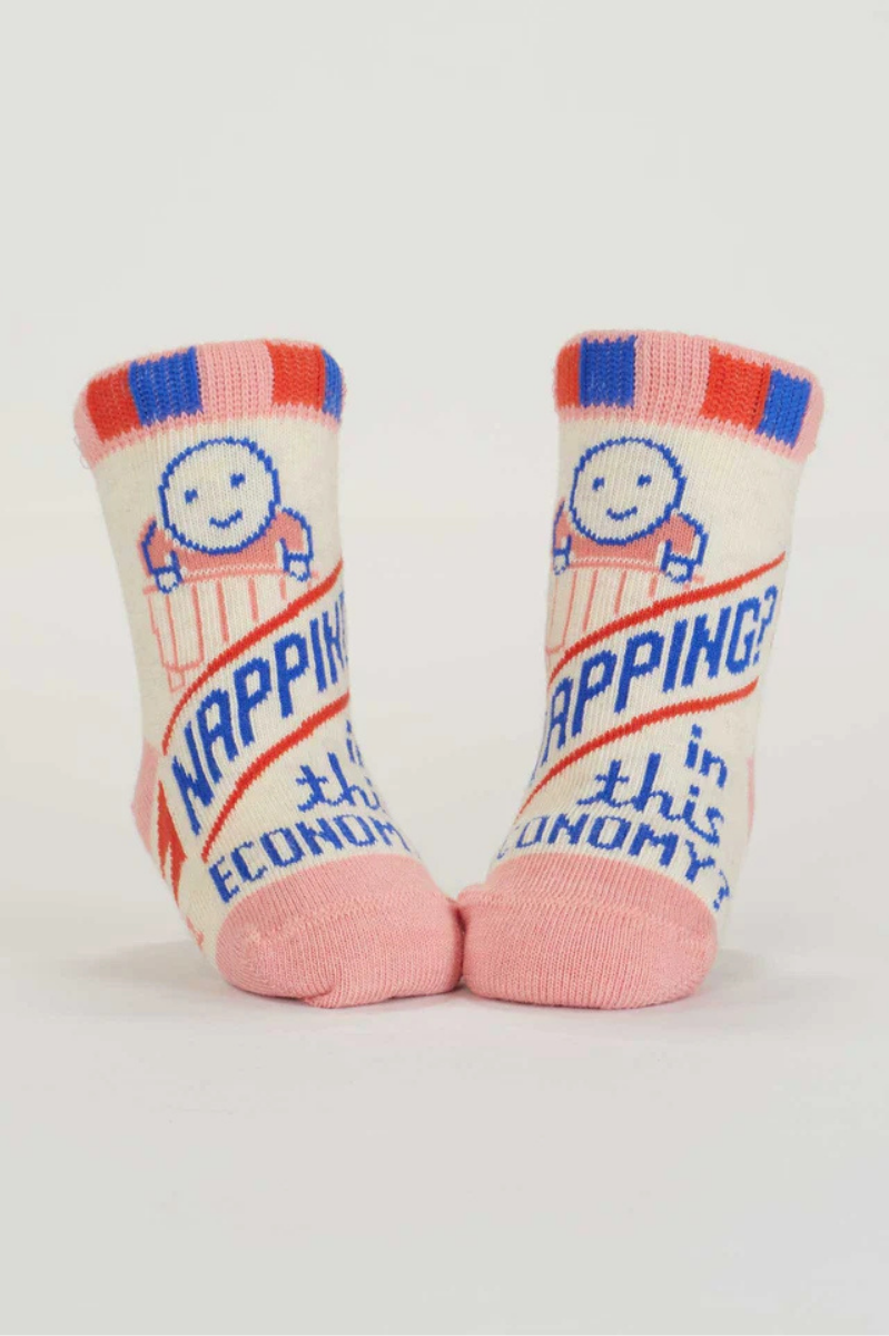 Napping? In This Economy?/Poop Machine Baby Socks