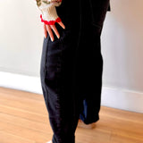 RISEN High Rise Crop Barrel Cuffed Jeans