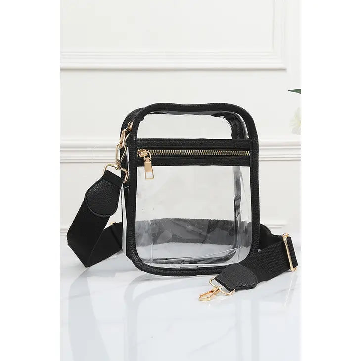 CLEAR CROSSBODY MINI BAG | BLACK