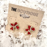 Santa Belt Bow Earrings