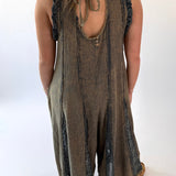 Washed Cotton Gauze Lace Jumper