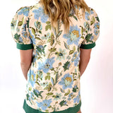 Floral Print Puff Sleeve Mini Dress