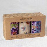 Boxed Boho Socks, Set of 3 | Natural Life
