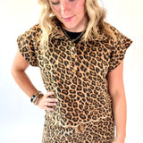 Leopard & Luxe Mini Skirt