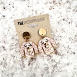 Rudolph Christmas Sweatshirt Earrings