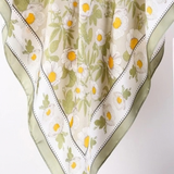 Spring Meadow Daisy Silky Feel Bandana Scarf
