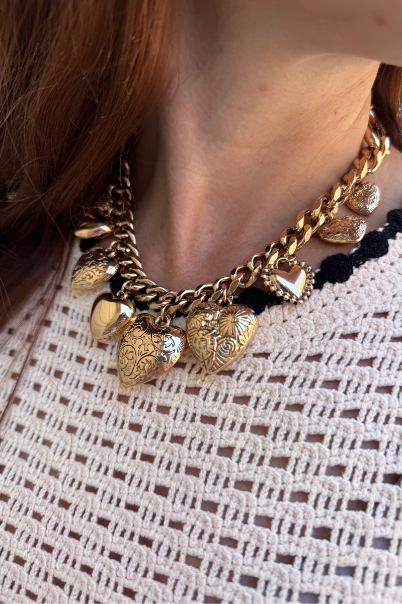 Puffy Heart Pendant Necklace