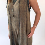 Washed Cotton Gauze Lace Jumper
