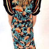 Floral Print Midi Dress + Flutter Sleeves