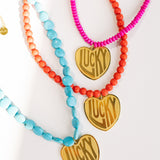 Lucky In Love Stone Necklace || BELJOY