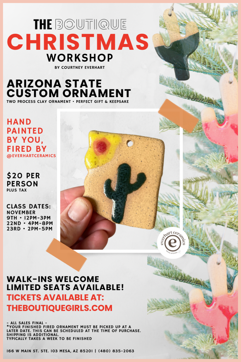 Holiday Workshop | Custom AZ Clay Ornament