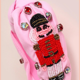 Nutcracker Christmas Holiday Seed Bead Headband
