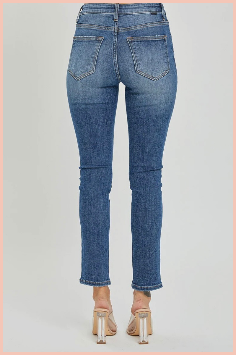 RISEN Mid Rise Skinny Denim