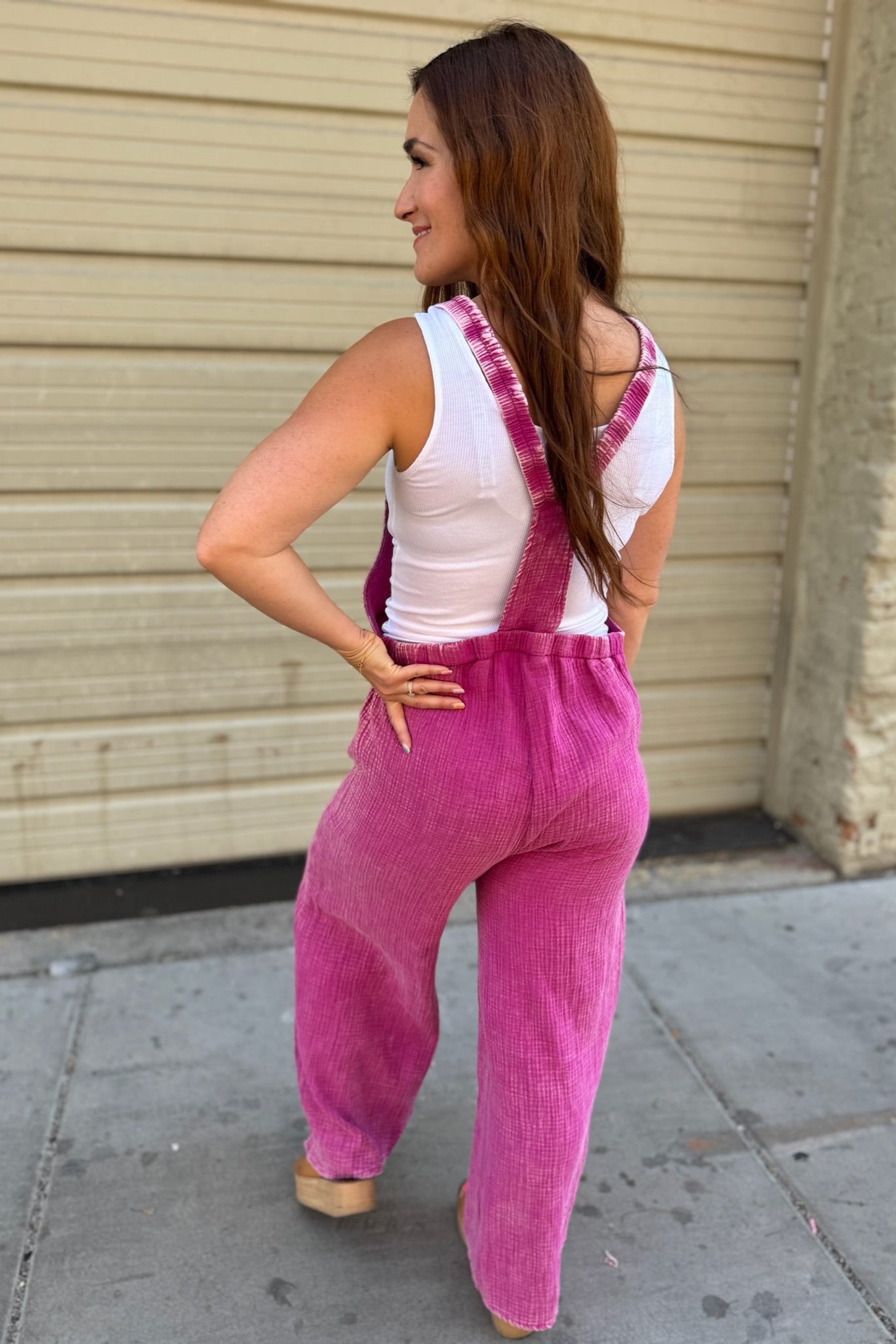 Mineral Washed Gauze Overalls