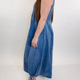 Mineral Washed Rib Knit Cargo Dress