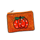 Pumpkin Pearl Seedbead Coin Purse