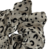 Satin and Velvet Leopard Print Scrunchie