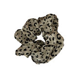 Satin and Velvet Leopard Print Scrunchie