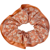 Flower Embossed Scrunchie | Pale Pink
