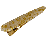 Gold-Flecked Acrylic Hair Clips