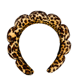 Leopard Print Spa Bubble Headband