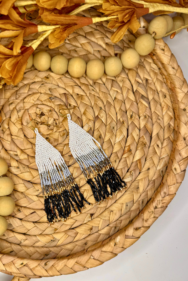 Night Desert Beaded Earrings