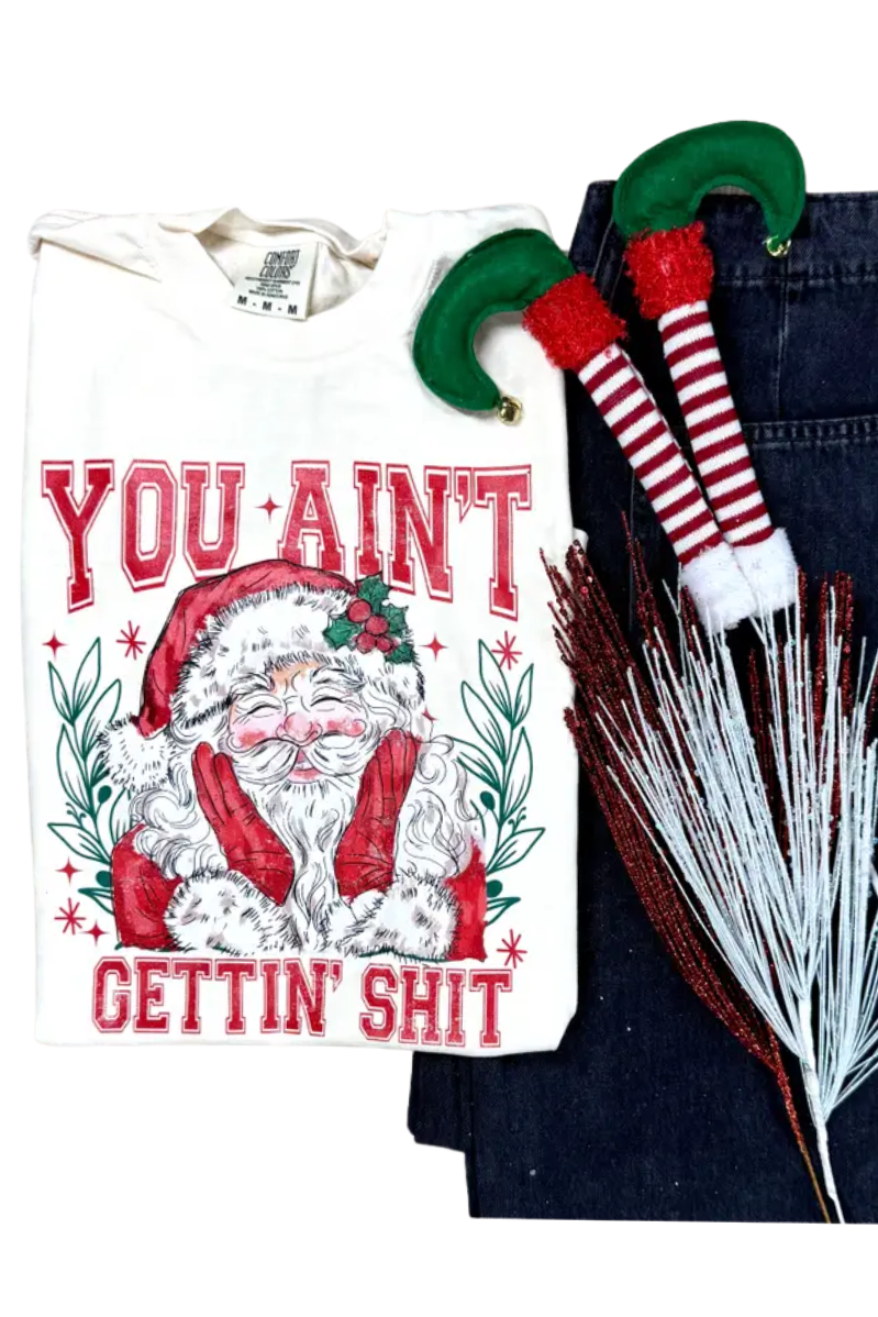 Ain't Gettin' Shit Graphic Holiday Tee