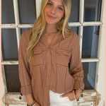 Striped Button Up