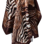 Satin Square Animal Print Scarf