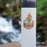 AZ Saguaro Cactus + Roadrunner Sticker | 3.5" x 3.5"