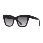 Black sunglasses with gradient lenses on a white background