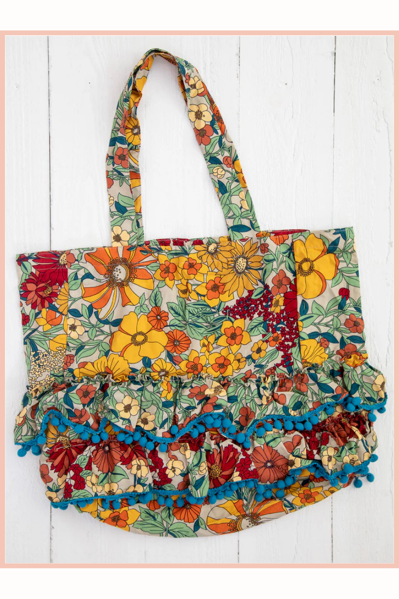 Natural Life Ruffle Tote