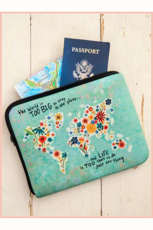 TRAVEL DOCUMENT POUCH | TOO BIG TO STAY IN ONE PLACE