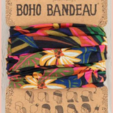 Full Boho Bandeau | Black Tropical
