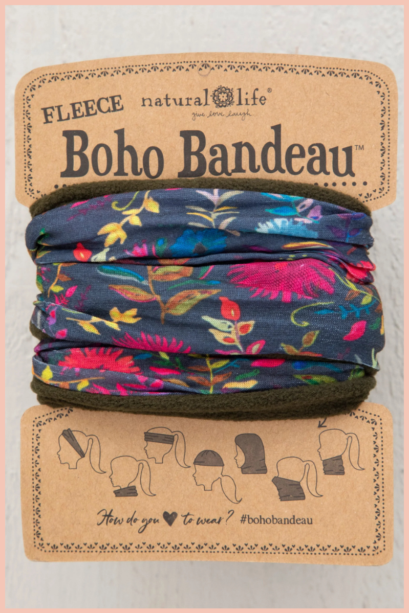Fleece Boho Bandeau Headband | NATURAL LIFE