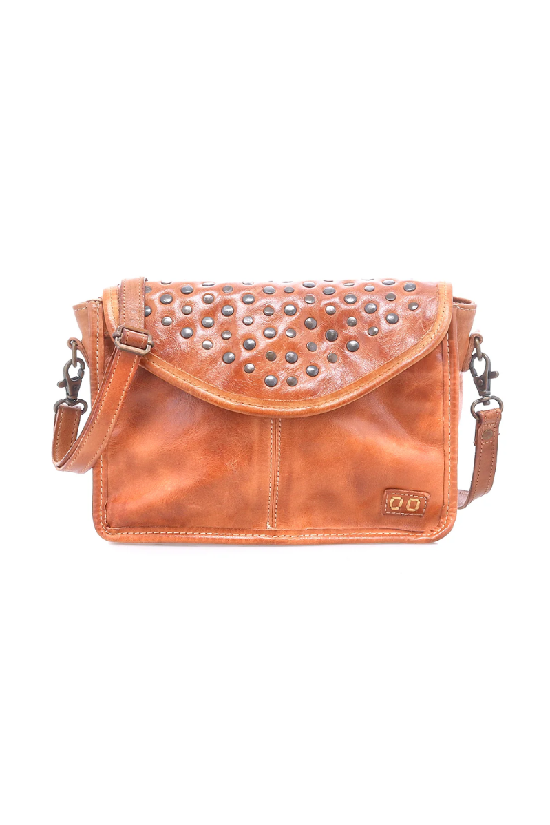 Occurrence Studded Leather Crossbody in Tan Dip Dye| Bed|Stü