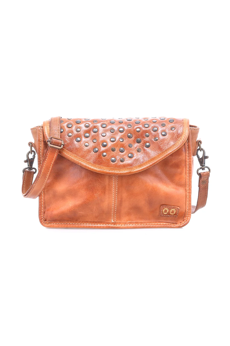 Occurrence Studded Leather Crossbody in Tan Dip Dye| Bed|Stü