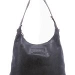 Dallas LTC Leather Shoulder Bag in Black Rustic | Bed|Stü