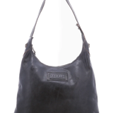 Dallas LTC Leather Shoulder Bag in Black Rustic | Bed|Stü