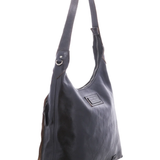 Dallas LTC Leather Shoulder Bag in Black Rustic | Bed|Stü