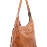 Dallas LTC Leather Shoulder Bag in Black Rustic | Bed|Stü
