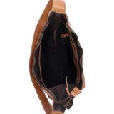 Dallas LTC Leather Shoulder Bag in Black Rustic | Bed|Stü