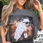 Ghost Raccoon Graphic Tee