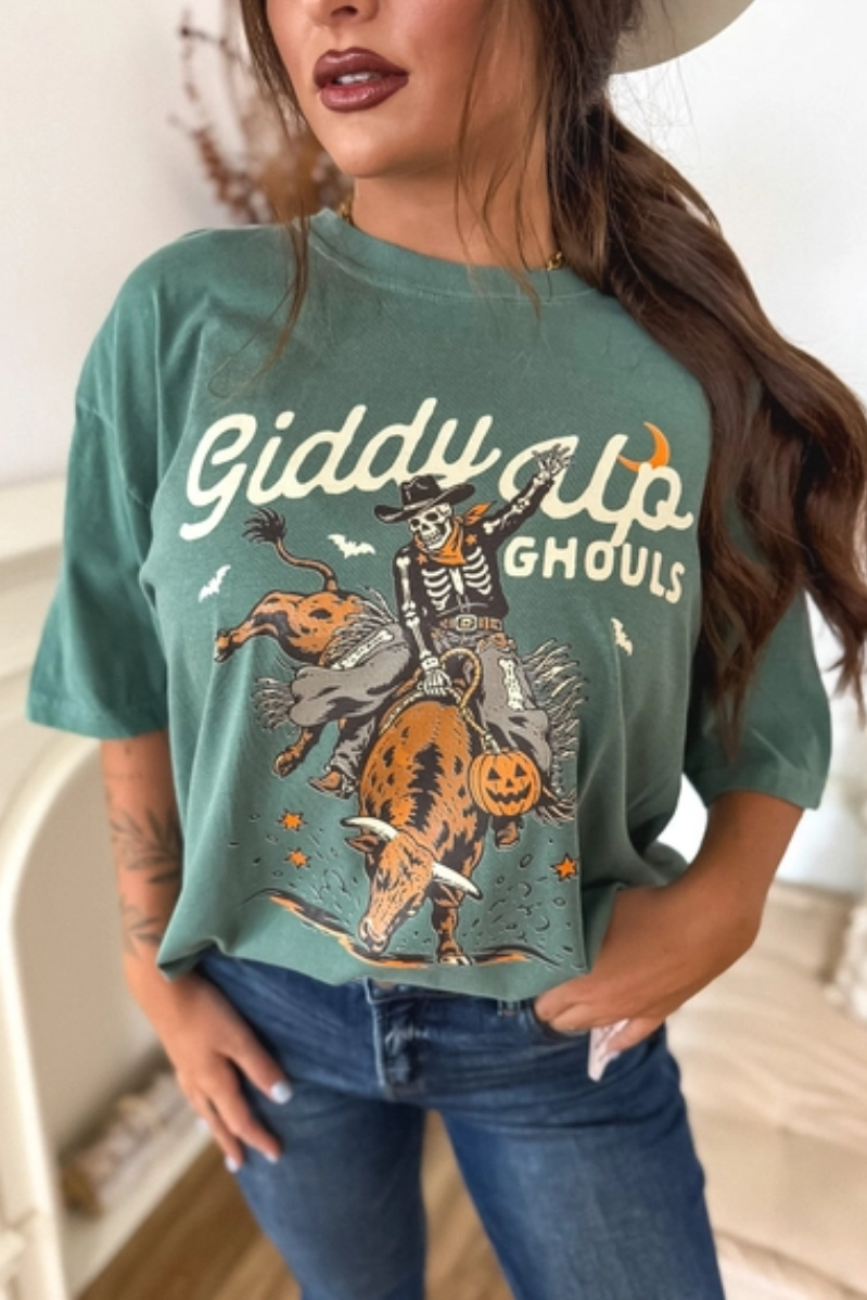 Giddy Up Ghouls Graphic Tee