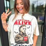 Staying Alive Halloween Graphic Tee