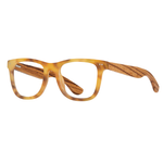 Eco-Sustainable Blue Light Readers | Alden | Matte Gold Tort/Zebra Wood/Blue Light
