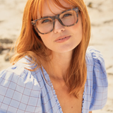 Eco-Sustainable Blue Light Readers | Alden | Matte Walnut Tort/Zebra Wood/Blue Light