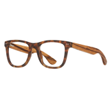 Eco-Sustainable Blue Light Readers | Alden | Matte Walnut Tort/Zebra Wood/Blue Light